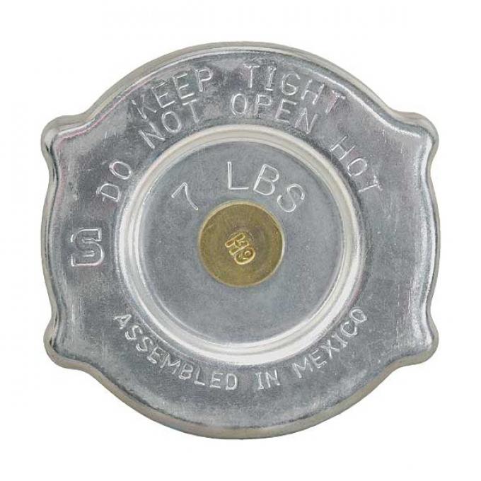 Radiator Cap - Die Cast - 7 Pound - For Pressurized Walker Radiators - Flathead V8