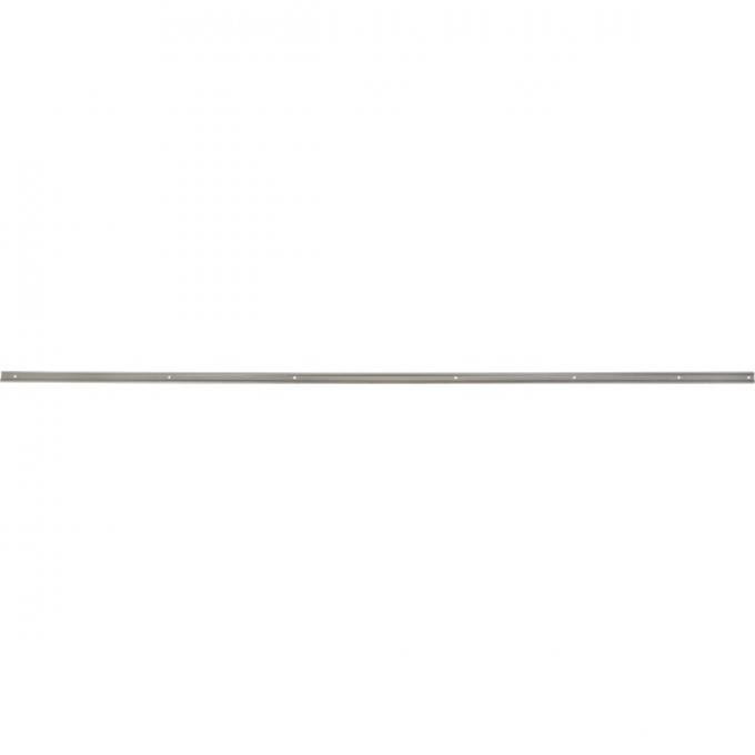 Ford Pickup Truck Bed Strip Set - Unpolished Stainless Steel - 7 Pieces - For Long, 8' Bed With Square-Punched Holes