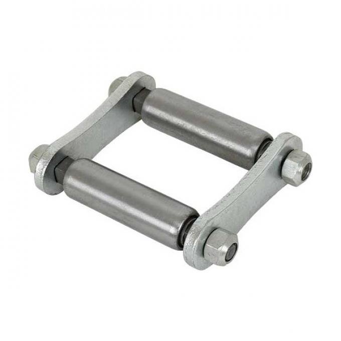 Front Spring Shackle Kit - Steel Bushing - Ford Passenger