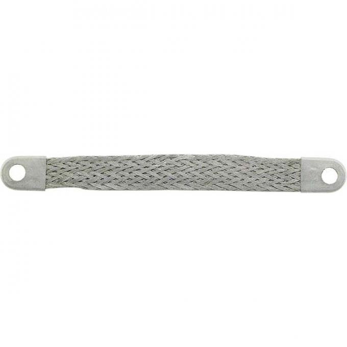 Firewall To Engine Ground Strap - 8-1/2 - Replacement Design - Braided Cable With Lug Ends - Ford