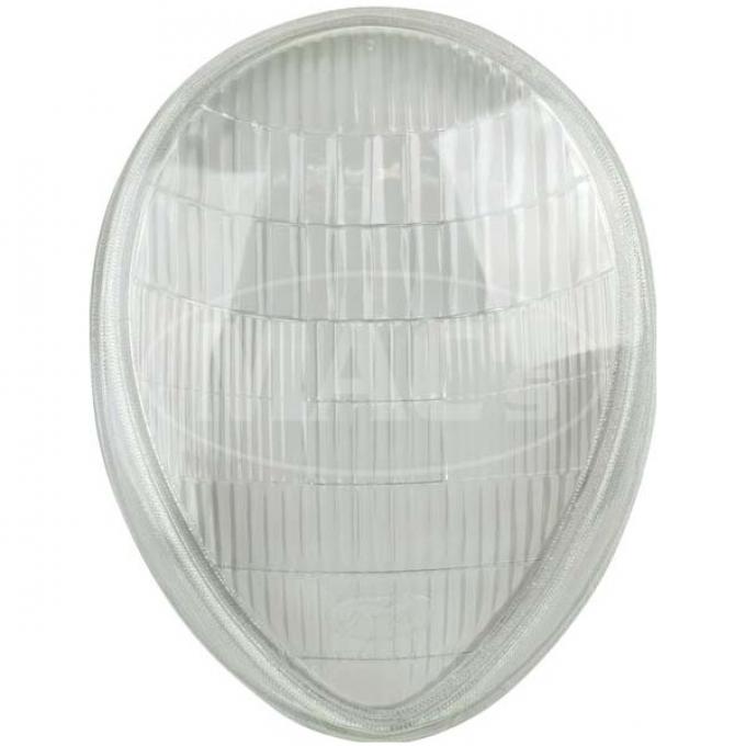 Glass Headlight Lens - Ford Script - Ford Deluxe Passenger