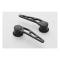Door Handles, Interior, Windowed Billet Aluminum, Pair, Midnight Black, Lokar, GM 1955-1957
