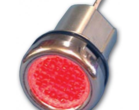 Chevy Truck Bed End Hole Cap, Stepside, With Red LEDs, 1967-1987