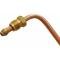 Fuel Pump To Carb Gas Line - Copper Plated Steel - Ford Late 32-33 V8