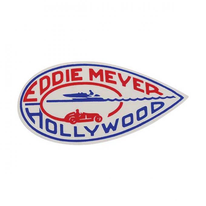 Nostalgia Decal - Eddie Meyer Hollywood - 3-3/4 wide X 2 high