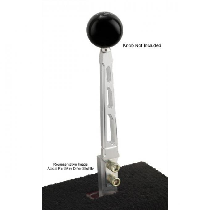 Shifter Lever, Windowed, Straight, Brushed Billet Aluminum, Tremec T5, T45, T56 Manual Transmission, Lokar