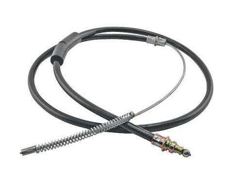 Ford Pickup Truck Rear Emergency Brake Cable - Left - 66-1/4 Long - F100 Thru F150 2 Wheel Drive With Regular Or Super Cab