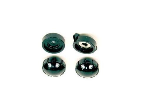 Radio Knob Set Black (4 Pieces) 1954-1955