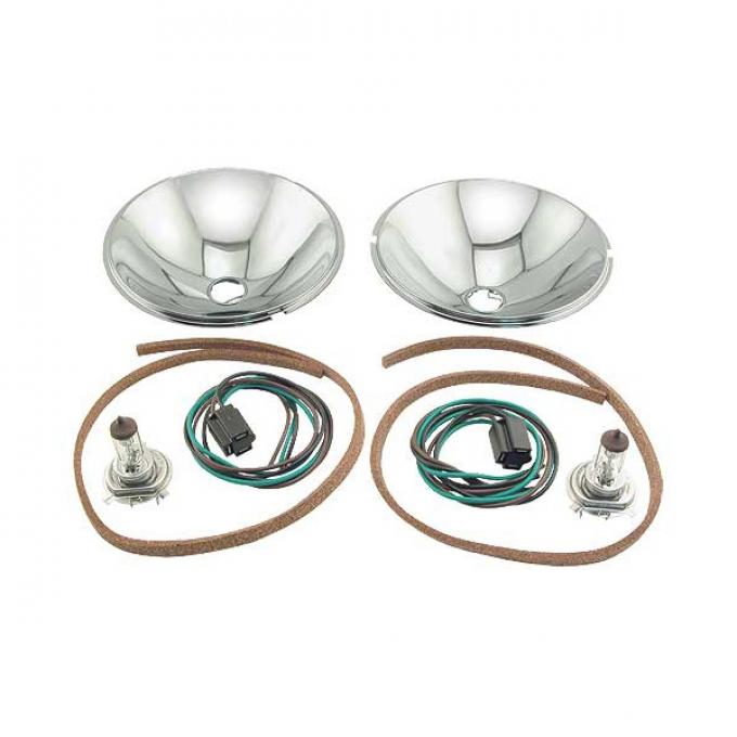 Headlight Conversion Kit - Quartz Halogen - 6 Volt - Ford Passenger