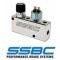 Chevy Truck Proportioning Valve, SSBC, Adjustable, With Brake Light Switch, Polished