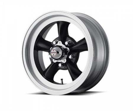 American Racing Torq-Thrust D Black W/ Machined Lip Wheel, 15X10