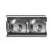 Model A Ford Door Lock Striker Mounting Plates - Slant Windshield - Town Sedan - Standard & Deluxe Fordor Sedan