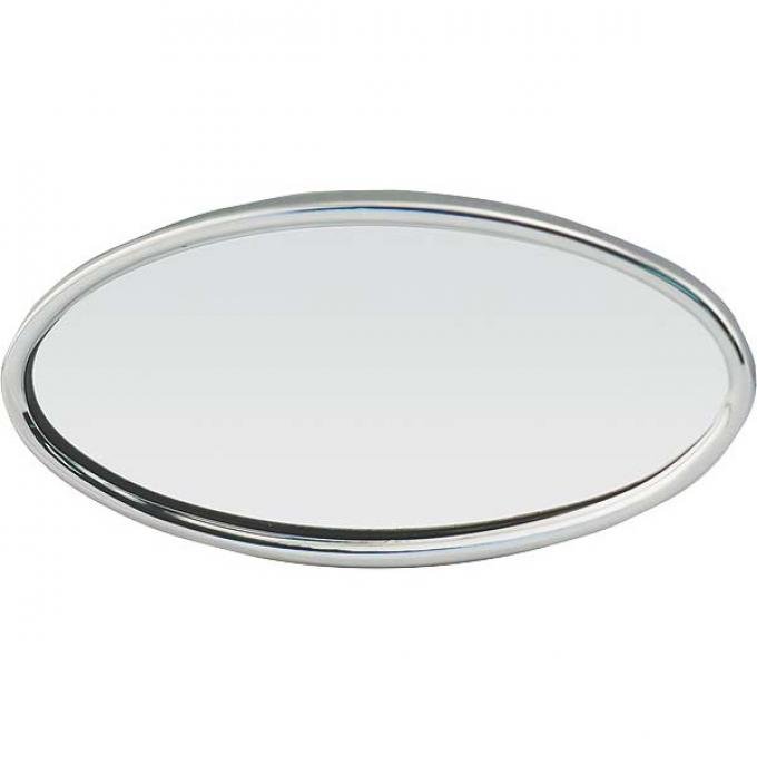 Inside Rear View Mirror - Oval Head - Polished Stainless Steel - Ford Passenger