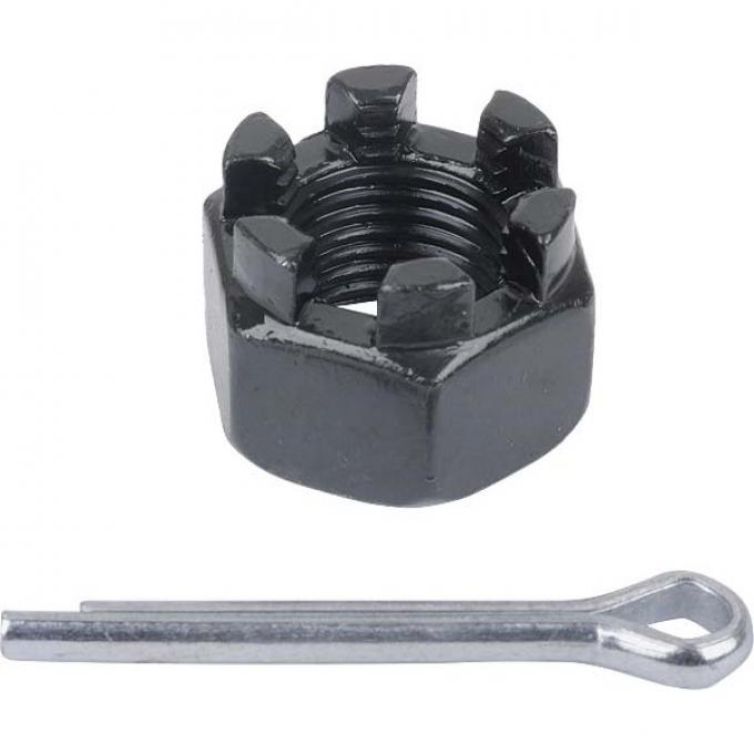 Front Brake Operating Wedge Stud Mounting Nut Kit - 2 Nuts & 2 Cotter Pins - Ford