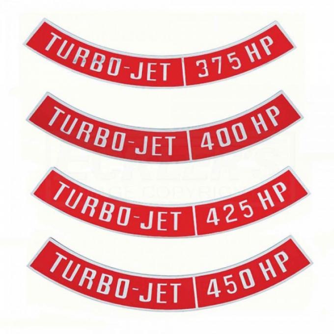 Chevy Air Cleaner Emblem, Turbo Jet, 1955-1957