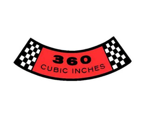 Ford Pickup Truck Air Cleaner Decal - 360 CID