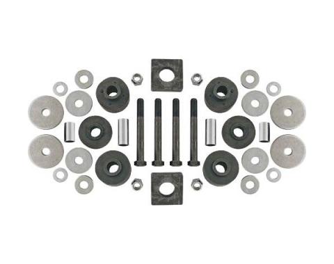Ford Pickup Truck Cab To Frame Pad & Bolt Kit - 32 Pieces -F100 Except 4 Wheel Drive