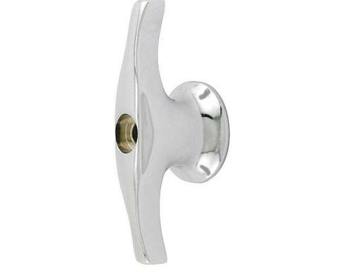 Windshield Regulator Handle - Die Cast - Chrome - Ford Passenger