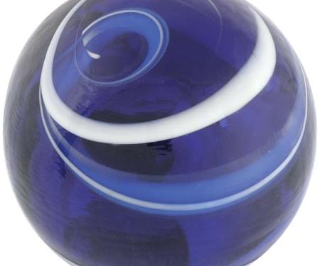 Gear Shift Knob - Floor Shift - Glass - Blue Swirl - Ford