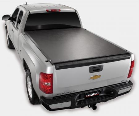 Truxedo Lo-Pro QT Tonneau Bed Cover, Chevy Or GMC Truck, 8'Bed, With Factory Installed Track System, Black, 2007-2013