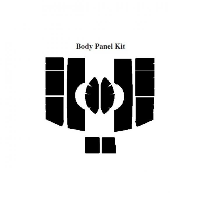 Chevy Insulation, QuietRide, AcoustiShield, Body Panel Kit,Panel Delivery Truck, 1955-1959