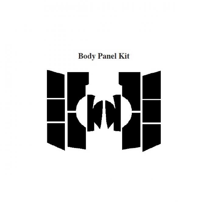 Chevy Insulation, QuietRide, AcoustiShield, Body Panel Kit,Panel Delivery Truck, 1960-1966