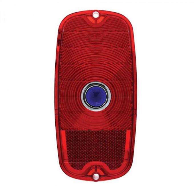 Chevy Truck - GMC Truck Taillight Lens With Blue Dot, Fleetside, 1960-1966