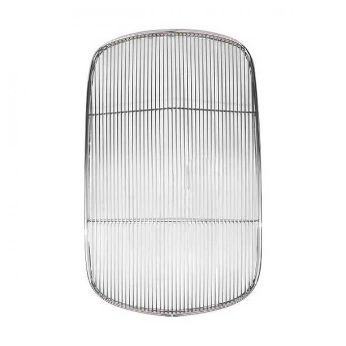 Grille Insert - Polished Stainless Steel - Without Crankhole - Ford