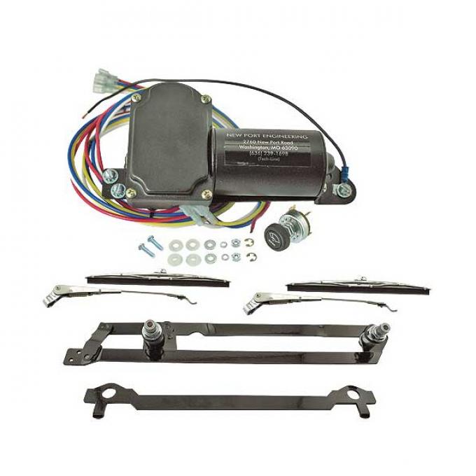 Complete Electric Wiper System - 12 Volt - Passenger - FordSedan, Ford Coupe & Ford Sedan Delivery Only