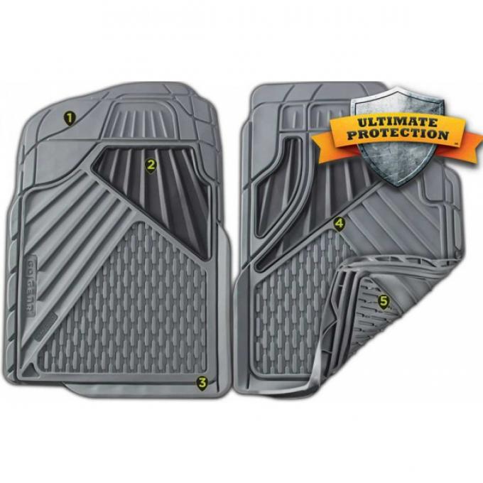 Chevy Or GMC Mid Size Truck Floor Mat Set, Two Piece 1982-2014