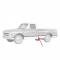 Chevy Or GMC Truck, Cab Molding, Fleetside, Left, 1967-1968