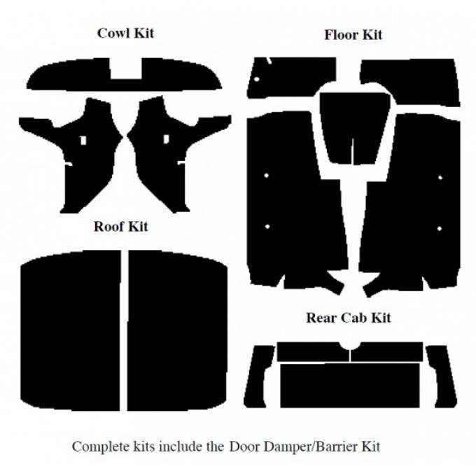 Acoustishield Kit, Ranchero, 1957-1958