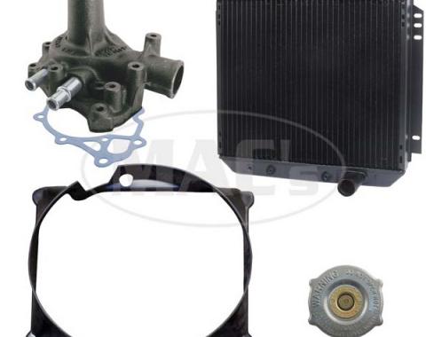 66/69 Fairlane/Ranchero Cooling Kit (3 Row-351 AC) 20 In Rad