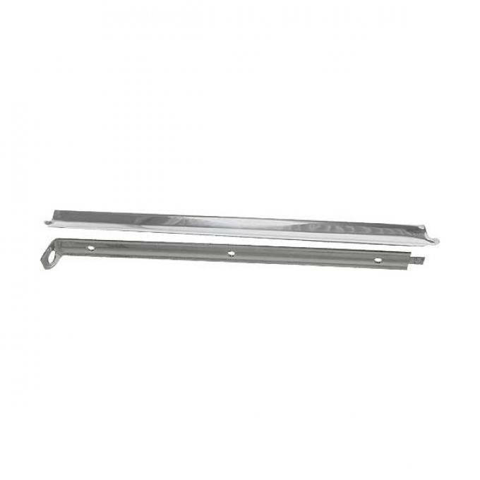 Windshield Division Bar - Stainless Steel - With Inner Division Bar - Ford Pickup Truck