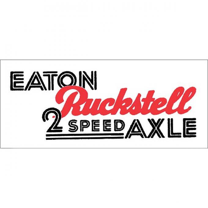 Decal, Eaton Ruckstell 2 Speed Axle