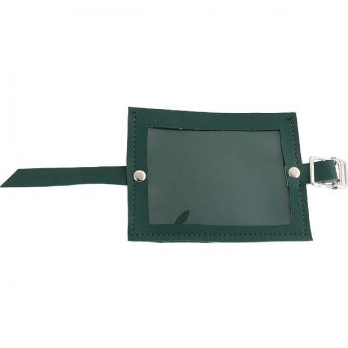 Registration Holder - Green Vinyl With A Clear Plastic Window - 3-3/4 X 5
