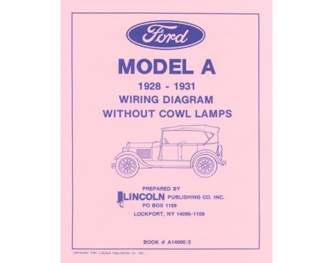 1928-31 Model A Electrical Wiring Diagram - Without Cowl Lamps