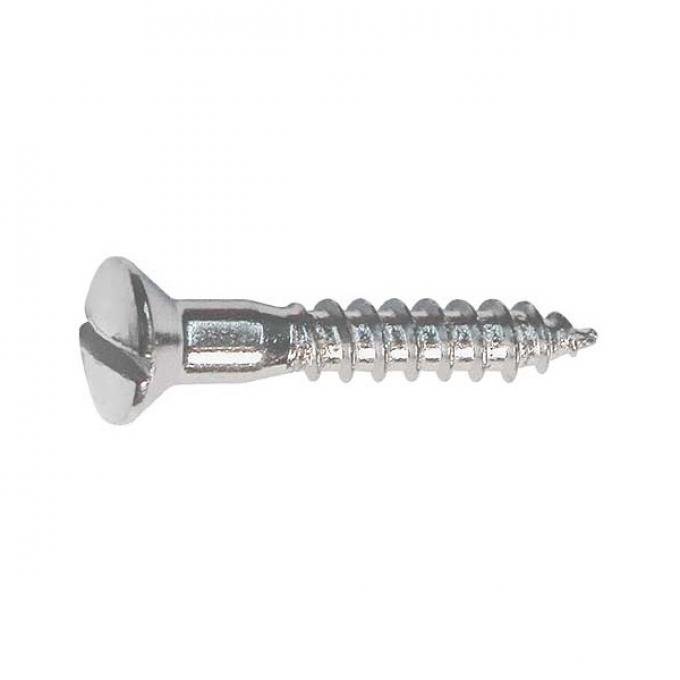 Oval Head Wood Screw - 8 X 1 - Slotted
