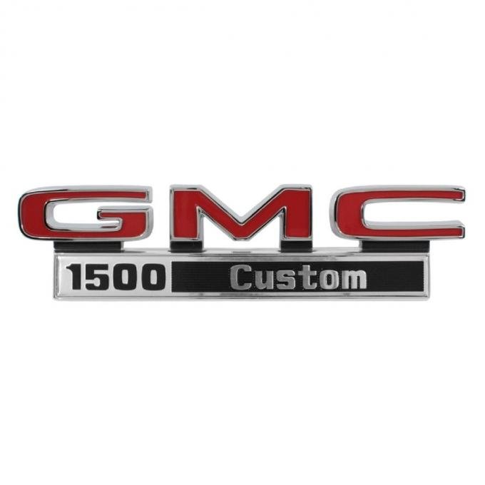 Trim Parts 71-72 GMC Truck Front Fender Emblem, GMC 1500 Custom, Pair 9822