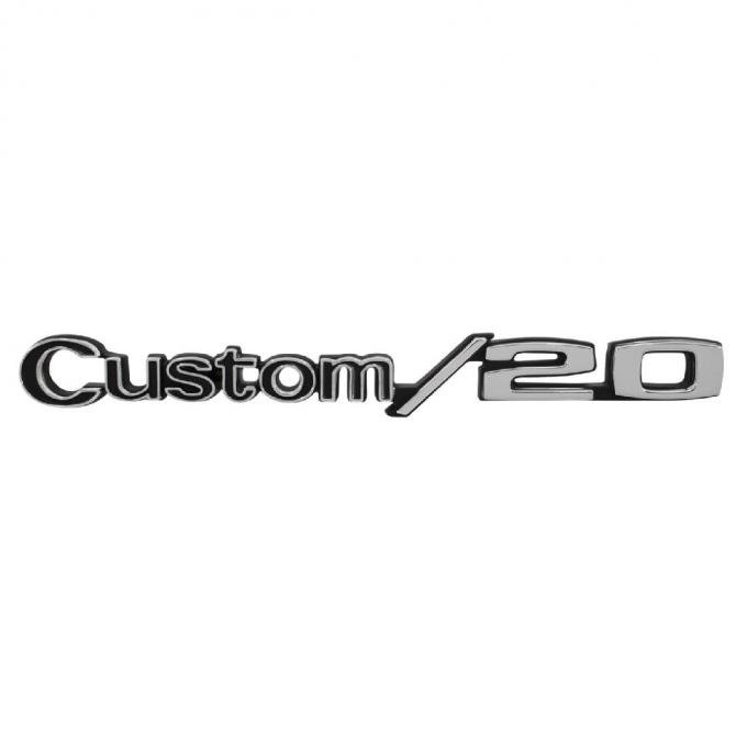 Trim Parts 69-72 Chevrolet and GMC Truck Front Fender Emblem, Custom/20, Pair 9626