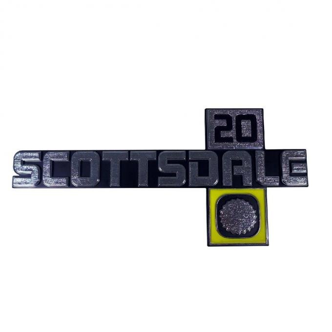 Trim Parts 81-88 Chevrolet Scottsdale 20 Fender Emblems, Pair 9909