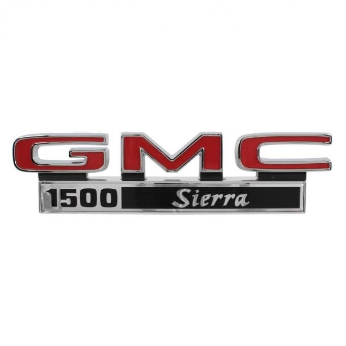 Trim Parts 71-72 GMC Truck Front Fender Emblem, GMC 1500 Sierra, Pair 9824