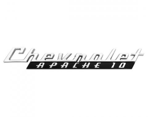 Trim Parts 60 Chevrolet and GMC Truck Front Fender Emblem, Chevrolet Apache 10, Pair 9105