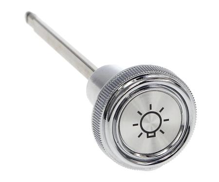 AMD Headlamp Switch Rod and Knob, Chrome/Silver, 87-91 Chevy GMC C/K Pickup Truck, Blazer, Jimmy, Suburban X460-4087-11