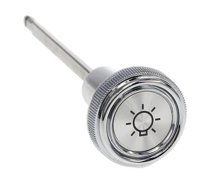 AMD Headlamp Switch Rod and Knob, Chrome/Silver, 87-91 Chevy GMC C/K Pickup Truck, Blazer, Jimmy, Suburban X460-4087-11