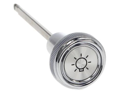 AMD Headlamp Switch Rod and Knob, Chrome/Silver, 87-91 Chevy GMC C/K Pickup Truck, Blazer, Jimmy, Suburban X460-4087-11