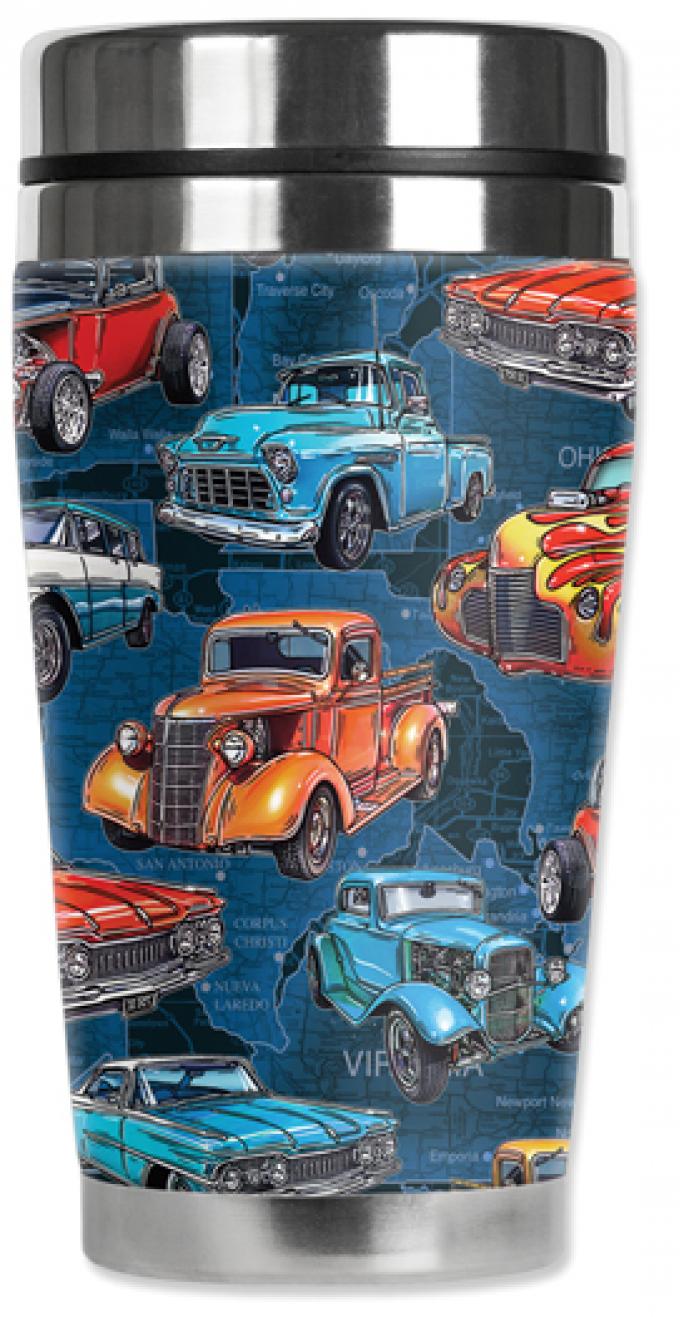 Mugzie® brand Travel Mug - Hot Rod Trucks