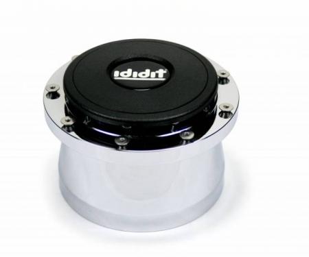 ididit Steering Wheel Adaptor, 9 Bolt w/Horn Button, Black Powder Coat 2201310051