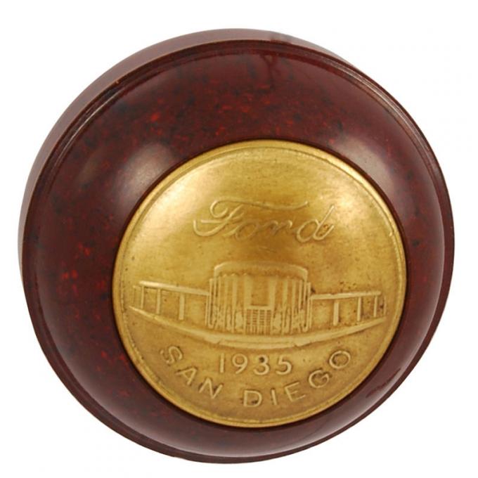 Dennis Carpenter Commemorative Gear Shift Knob - Brown - 1935 Ford Car 48-7213-S