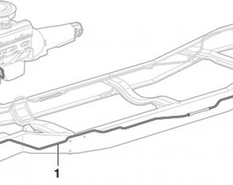 Ford Truck Fuel Line, Front to Rear, 2 Piece, Short Bed, Stainless Steel, 1976-1979